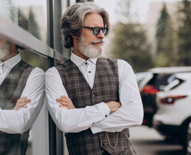 Sugar Daddy prüft ein Profil beim diskreten Sugar Dating